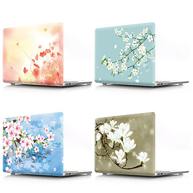 baratos Bolsas, Capas &amp; Cases para MacBook-Macbook case flor pvc para 11/12/13/14/15 polegadas para macbook air 13 polegadas / novo macbook pro 13 polegadas / novo macbook air 13 2018
