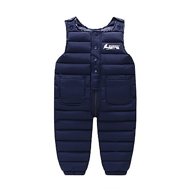 baratos Calças para Bebês-bebê Para Meninas Moda de Rua Estampado Jardineira &amp; Macacão Preto