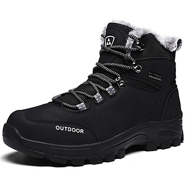 baratos Botas Masculinas-Homens Sapatos Confortáveis Couro Ecológico Outono &amp; inverno Botas Botas Curtas / Ankle Preto / Marron