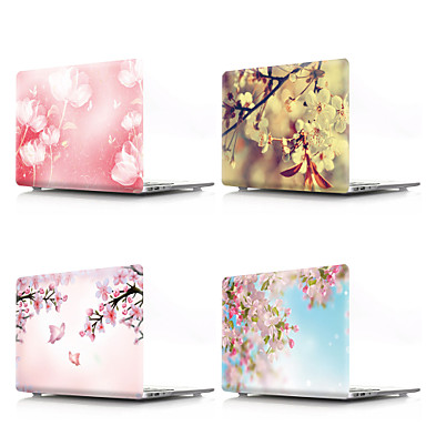 baratos Bolsas, Capas &amp; Cases para MacBook-Capa para MacBook Flor PVC para MacBook Air 13 Polegadas / Para o Novo MackBook Pro 13" / New MacBook Air 13" 2018