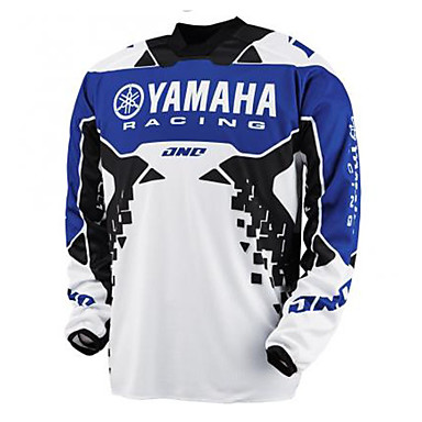 baratos Acessórios para Motocicletas &amp; Quadriciclos-motocicleta jersey 16 yamaha racing speed rendição t-shirt verão manga longa top motocicleta mountain bike cross-country velocidade rendição