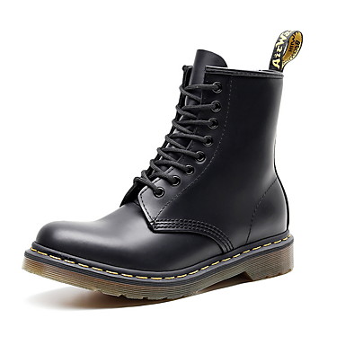 baratos Botas Masculinas-Homens Coturnos Couro Outono Botas Botas Curtas / Ankle Preto / Branco / Verde