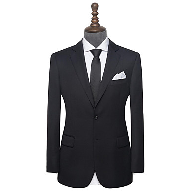 baratos Terno personalizado-terno personalizado de lã de sarja preta