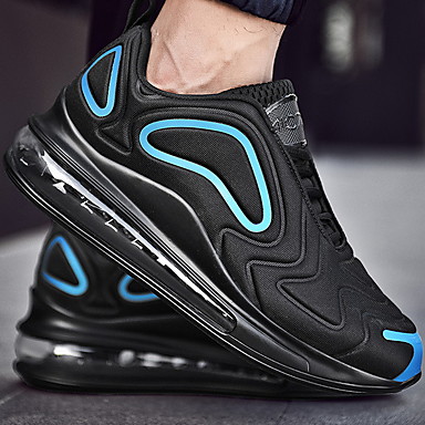 baratos Sapatos Esportivos Masculinos-Homens Sapatos Confortáveis Couro Ecológico Outono &amp; inverno Tênis Corrida Preto / Vermelho / Azul