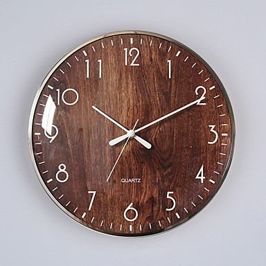 baratos clocks-relógio de parede silencioso, sem marcações, com design decorativo em madeira