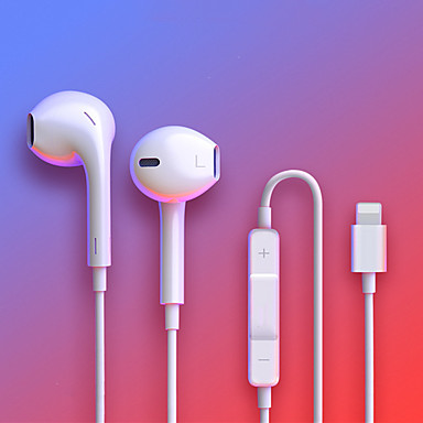 cheap Headsets &amp; Headphones-For IPhone In Ear Stereo Headphones with Microphone Wired Bluetooth Earphone for IPhone 8 7 Plus X XR XS Max 10 Headset