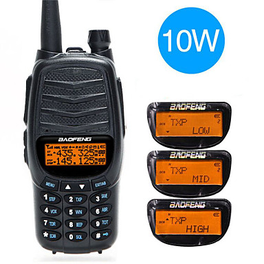 10W GPS Walkie Talkie Dual Band VHF UHF Long Range 2 Way Radio Amateur Ham Radio