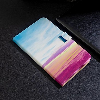 baratos Capinhas para Lenovo-Capinha Para Lenovo Carteira / Com Suporte / Flip Capa Proteção Completa Cores Gradiente PU Leather