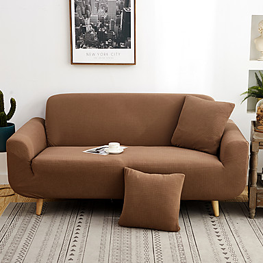 baratos Capas de Sofa-subrtex jacquard de duas peças protetor de móveis slipcover de alta elasticidade para sofá convencional spandex lavável comum poltrona almofada sofá sofá capa casaco (turquesa pequena)