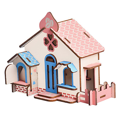 3d Puzzle Jigsaw Puzzle Wood Model Model Building Kit Houses