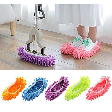 baratos Roupões e Toalhas-Chinelos de Mulher Pantufas Casual Felpudo Cor Única Sapatos