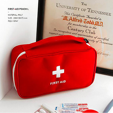 baratos Segurança em Viagens-Caixa de Armazenamento / Estojo de primeiros socorros / Porta-Remédios Náilon Acessórios de Emergência para Viagens / Durável / Conveniência Bordado