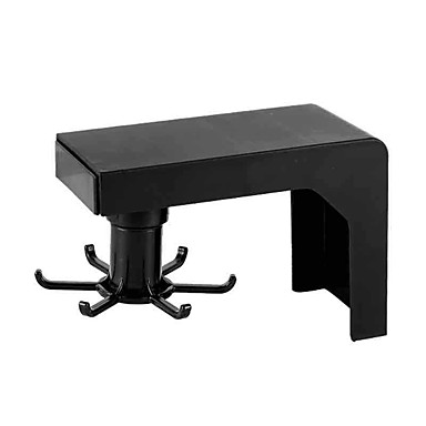 baratos Para Organizar a Sua Cozinha-soco livre prateleira da cozinha rack de armazenamento de cozinha rotativo e retrátil 4/6 ganchos prateleiras do armário da porta ganchos de armazenamento de cozinha