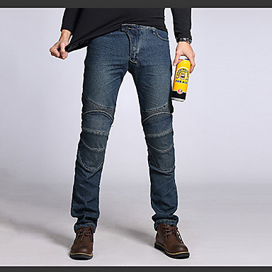 baratos Jaquetas de Motociclista-novo equipamento de motociclista off-road de corrida à prova de queda equitação masculina motocicleta jeans proteção biblioteca