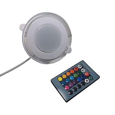 baratos Luminárias Internas-1 pcs ultra brilhante rodada rgbw led downlight 5 w alumínio ac110v 220 v led down light recesso spot light