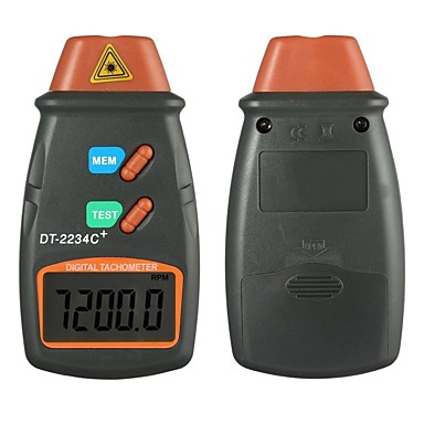 Digital Tachometer,Digital Tach RPM Meter,high Resolution No Contact Rotational Speed Meter,5 Digits LCD Display Photo Tachometer 