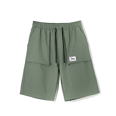 baratos Calças Esportivas-Homens Básico Diário Calças Esportivas Shorts Calças - Sólido Com Cordão Respirável Branco Preto Azul XS / US32 / UK32 / EU40 / S / US34 / UK34 / EU42 / M / US36 / UK36 / EU44