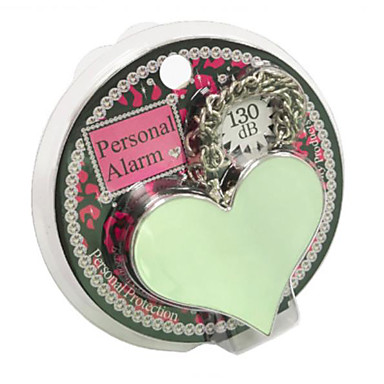 baratos Acessórios de Viagem-Coração Corrente Alarme Pessoal Equipamento de proteção pessoal Alarme de Emergência rangido Emergência Acessórios de Emergência para Viagens Alarme Anti Perda Conveniência Aço Inoxidável PVC 1 Pça.