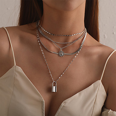 stackable silver necklaces