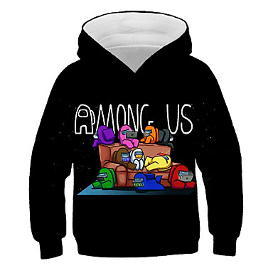 3d color block fire printed long sleeve hoodie