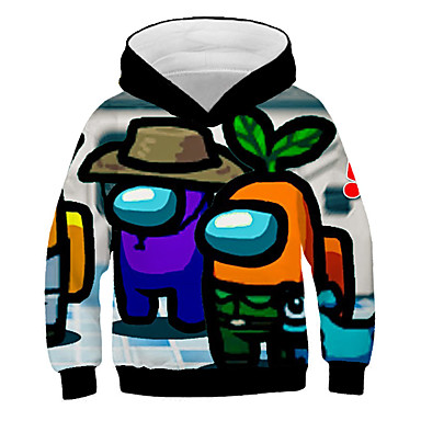 3d color block fire printed long sleeve hoodie