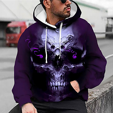 purple skull moletom com capuz