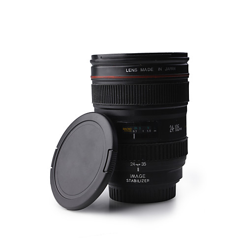 

Unique Simulation Camera Lens Style 350ml Plastic Coffee Mug Cup