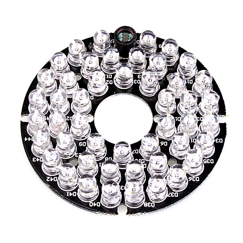 

Infrared Illuminator Lamp 48-LED Illuminator Board Plate for 3.6mm Lens Security Camera for Security Systems 661.5cm 0.015kg