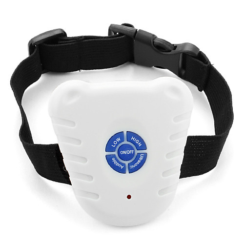 

Ultrasonic Anti-Barking Collar for Dogs (22-35 cm, White)