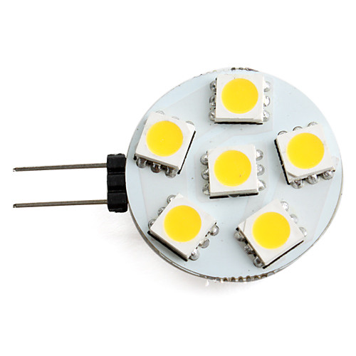 

1 W Точечное LED освещение 150 lm G4 6 Светодиодные бусины SMD 5050 Тёплый белый 12 V / #