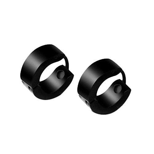 

Men's Hoop Earrings Cheap Earrings Jewelry Black For Christmas Gifts Daily