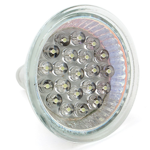 

1pc 1 W LED Spotlight 60-80 lm GU10 GU5.3(MR16) MR16 21 LED Beads Dip LED Warm White White 12 V