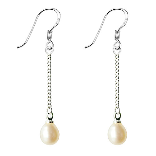

Women's Pearl Drop Earrings Ladies Fashion Casual / Daily Pearl Earrings Jewelry Purple / White For 1pc