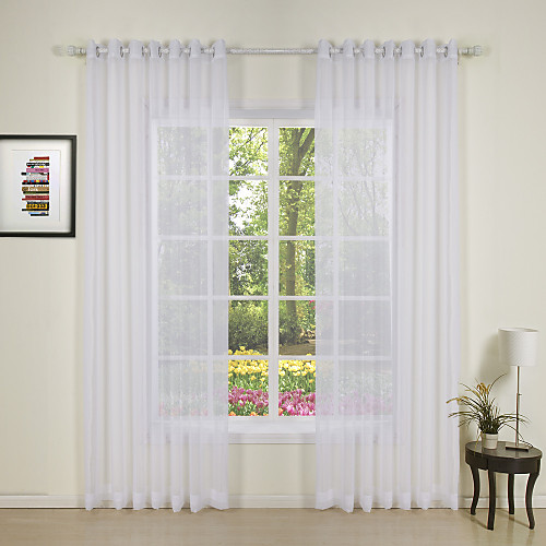 

Custom Made Sheer Sheer Curtains Shades Two Panels For Bedroom