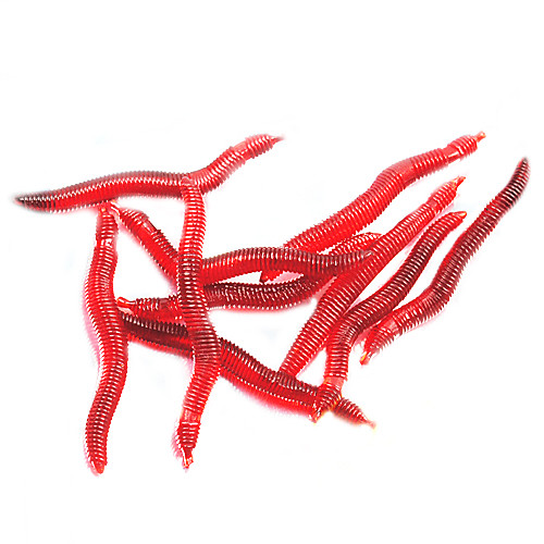 

10 pcs Fishing Lures Soft Bait Worm Bass Trout Pike Sea Fishing Freshwater Fishing Bass Fishing