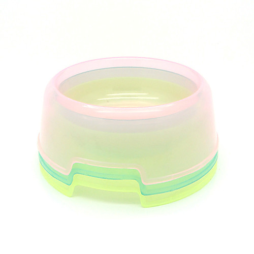 

11CM Circle Clarity Bowl for Cats Dogs(Random Color)