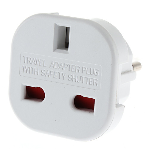 

EU Plug to Multiple Plug Universal Round Travel Adapter with Safety Shutter (110-240V)