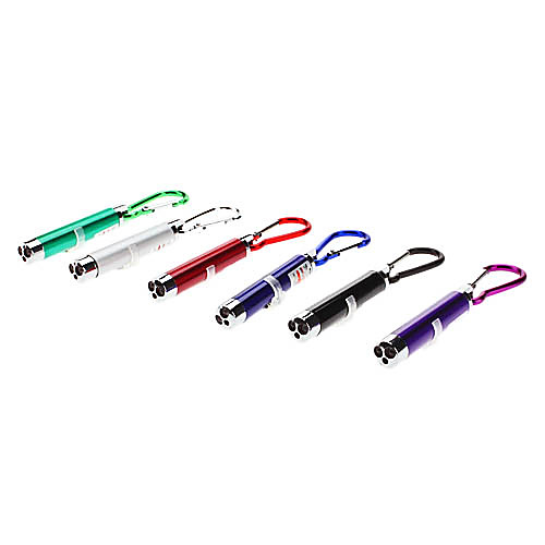 

Key Chain Flashlights LED - 3 Emitters 1 Mode with Batteries Camping / Hiking / Caving / Aluminum Alloy