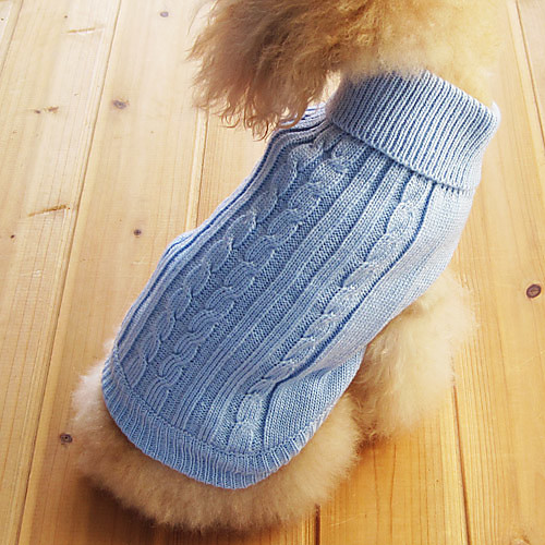 

Cat Dog Sweater Puppy Clothes Solid Colored Winter Dog Clothes Puppy Clothes Dog Outfits Light Blue Costume for Girl and Boy Dog Cotton XS S M L XL