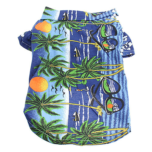 

Cat Dog Shirt / T-Shirt Puppy Clothes Floral Botanical Fashion Holiday Dog Clothes Puppy Clothes Dog Outfits Rainbow Yellow Blue Costume for Girl and Boy Dog Cotton XS S M L XL