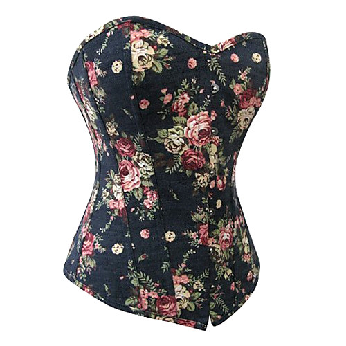 

Corset Blue Print Canvas Lolita Accessories