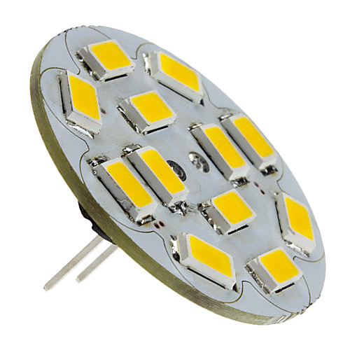 

1.5 W LED Spotlight 130-150 lm G4 12 LED Beads SMD 5730 Warm White 12 V / #