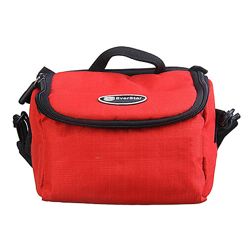 

Ripstop Polyester Padded Soft Protective Carrying Bag Case for Digital Camera Large Size - Red