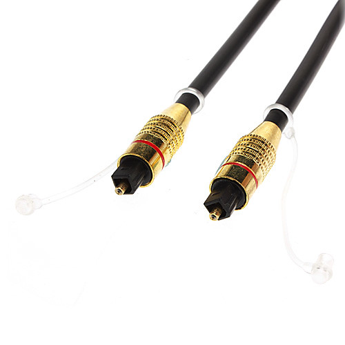 

Toslink-Toslink Optical Digital Cable Gold-Plating(Black,OD6mm,1.5M)