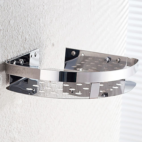 

Bathroom Shelf Stainless Steel Wall Mounted 220 x 220 x 60mm (8.7 x 8.7 x 2.4) Stainless Steel Contemporary