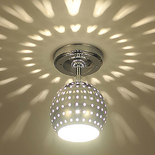 

1-Light 15 cm Mini Style / LED Flush Mount Lights Metal Electroplated Modern Contemporary 110-120V / 220-240V