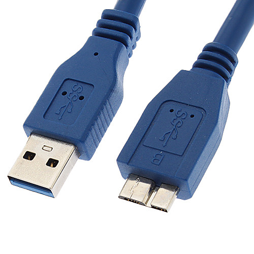 

yongwei 0.3m 1ft usb 3.0 самец к micro usb 3,0 мужской кабель синий 0.3m