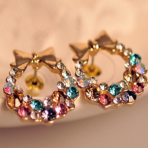 

Women's Stud Earrings Rhinestone Earrings Jewelry For Party Daily