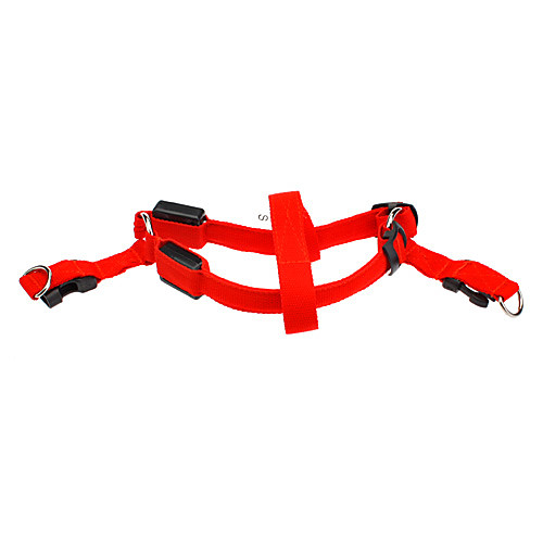 

Dog Light Up Harness LED Lights Nylon