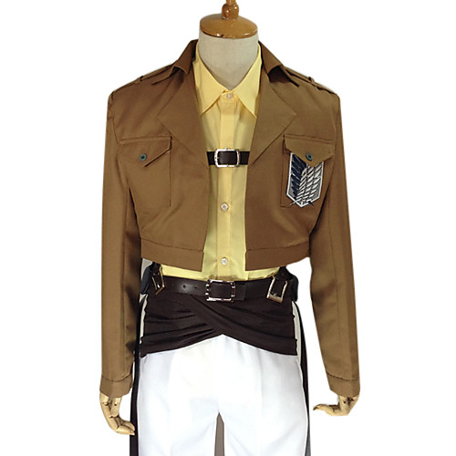 

Inspired by Attack on Titan Zoe Hange Anime Cosplay Costumes Japanese Cosplay Suits Solid Colored Long Sleeve Coat Shirt Pants For Women's / Waist Accessory / Belt / Strap / Badge